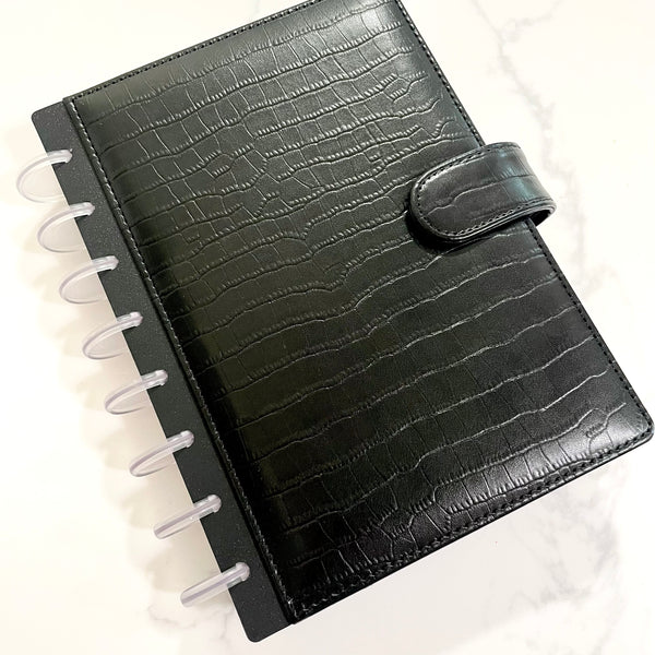 RING Planner Cover, Croco Luxe, Vegan Leather Agenda Cover