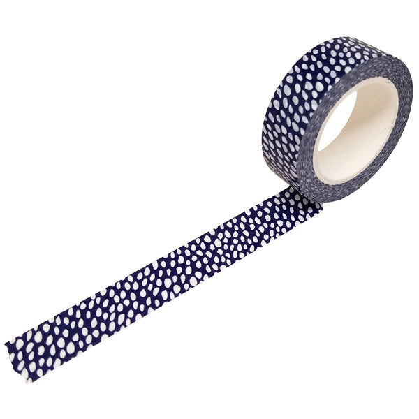 NAVY BLUE ABSTRACT DOT WASHI TAPE – Live Love Posh