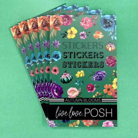 WILDFLOWER BLOOMS VINYL STICKER PACK (SET OF 8) – Live Love Posh